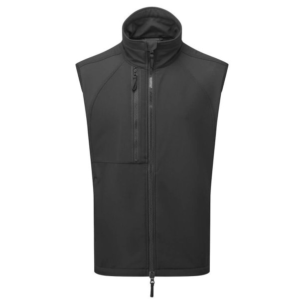 CD876 BKR- WX2 ECO softshell vest (2 lags) Sort 