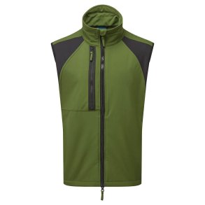 CD876 OGR&nbsp;- WX2 ECO softshell vest (2 lags) Oliven Gr�n