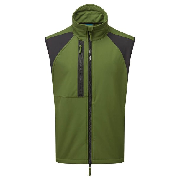 CD876 OGR- WX2 ECO softshell vest (2 lags) Oliven Grn