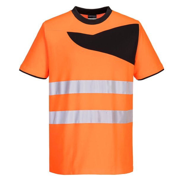 PW213 OBR - PW2 Hi-Vis t-shirt S/S Orange/Sort