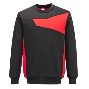 PW273 BDR - PW2 rundhalset sweatshirt Sort/Rd