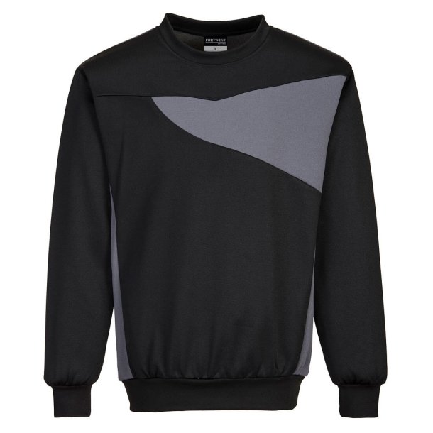 PW273 BZR - PW2 rundhalset sweatshirt Sort/ZoomGr