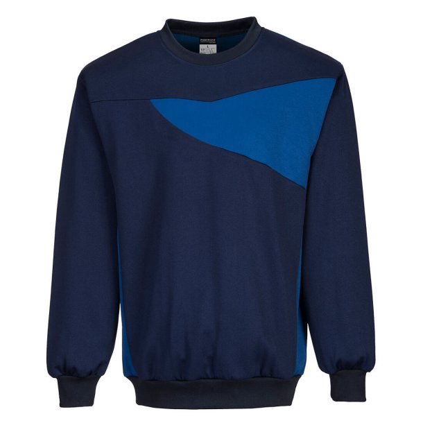 PW273 NRR - PW2 rundhalset sweatshirt Marine/Kongebl