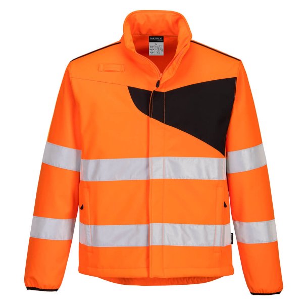 PW275 OBR - PW2 Hi-Vis Softshell (2 lags) Orange/Sort