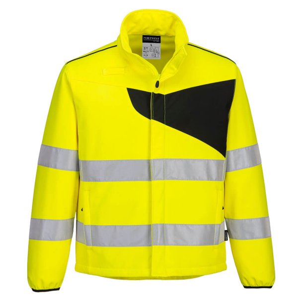 PW275 YBR - PW2 Hi-Vis Softshell (2 lags) Gul/Sort