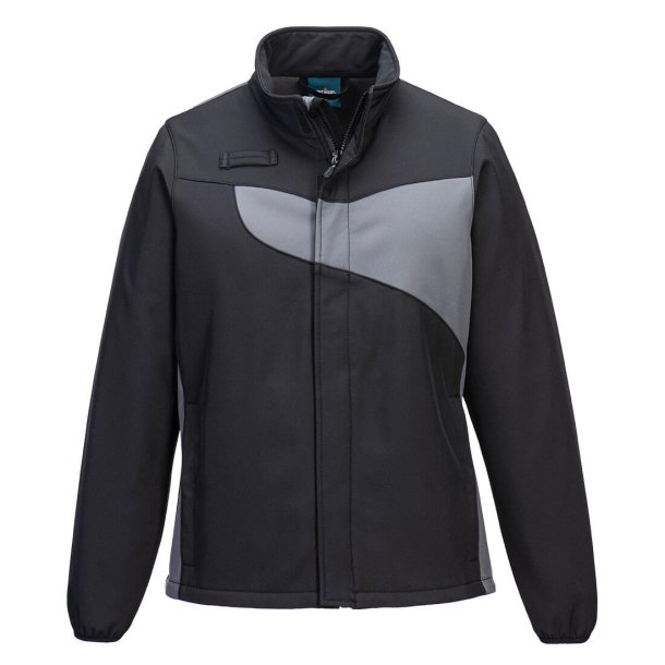 PW278 BZR - PW2 kvinde softshell (2 lags) Sort/gr