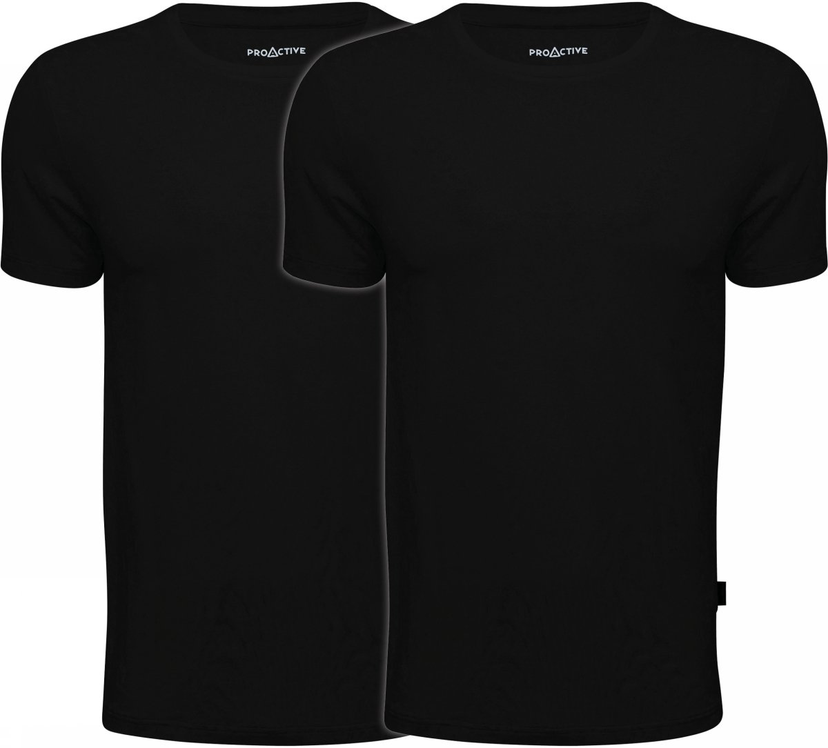 ProActive t-shirt 2-pack bamboo - sort - Arbejdstøj - Sikkerhedsudstyr.com