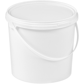 Plastspand 2,5 L. hvid - uden lg