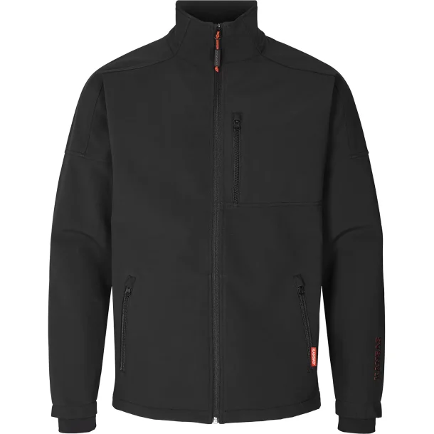 Kansas Apparel Basic softshelljakke, Sort (REST)