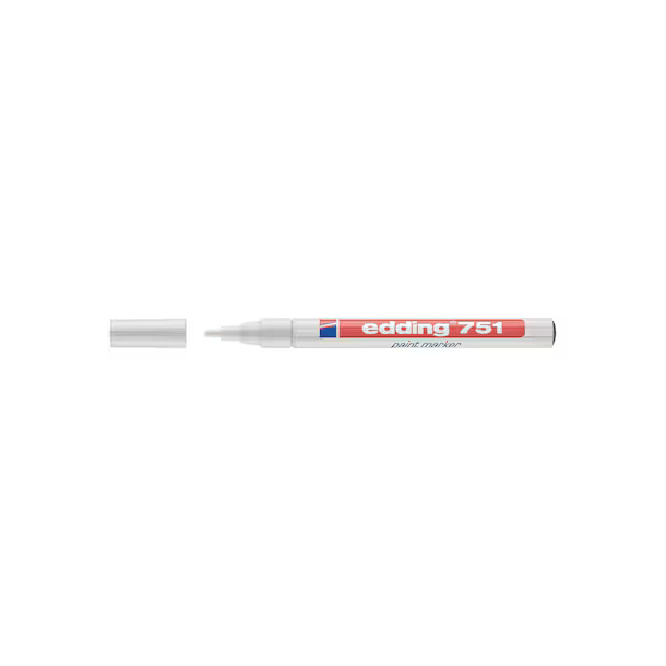 EDDING 751 paintmarker, 1-2 mm, hvid