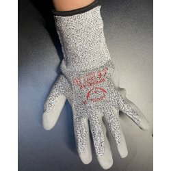 Skærefast handske grå