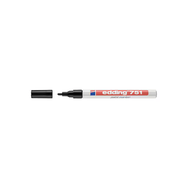 EDDING 751 paintmarker, 1-2 mm, sort