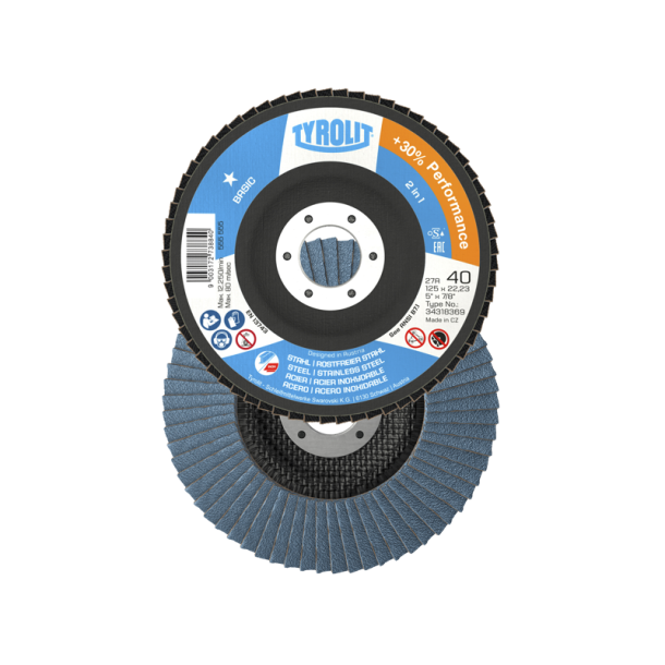 Tyrolit skr lamelskive 27A K40 125mm