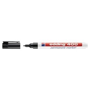 EDDING 400 permanent marker 1mm (Sort)