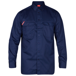 ENGEL Extend langærmet skjorte 7181-810 Blue Ink (REST)