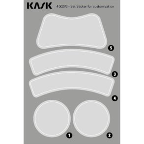 KASK plasma clear stickers