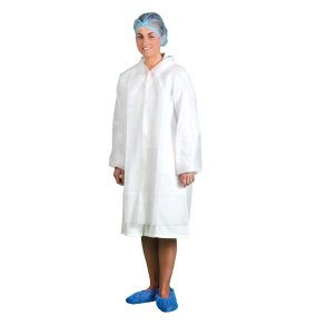 D118 - Portwest PP engangs g�stekittel, Hvid