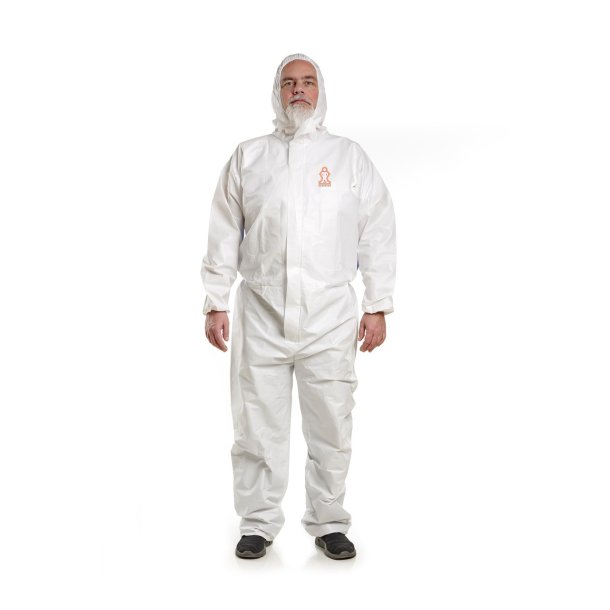 GUARDIAN Classic Comfort beskyttelsesdragt med �ndbar ryg, Type 5/6, Hvid