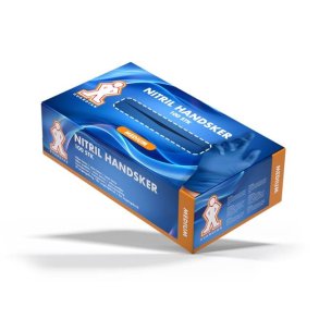 GUARDIAN Safe Touch nitrilhandsker grn pudderfri, 100 stk.