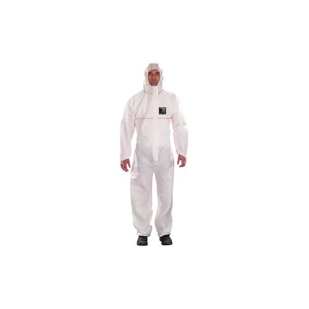 Alphatec Microchem 1500-WR Plus beskyttelsesdragt, Hvid