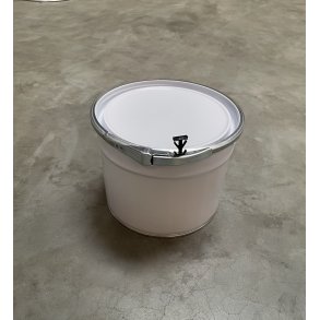 Blikspand 2,5 L., HVID MED LG