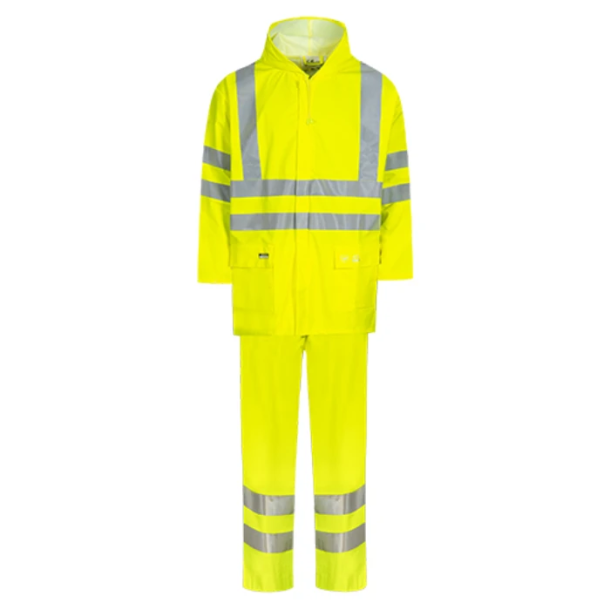 Lyngse Regnst Hi-Viz gul kl.3 lr55