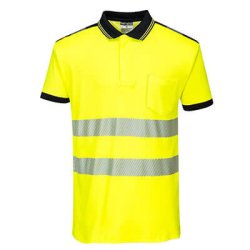 PORTWEST Poloshirt Hi-vis Gul/Sort T180 (REST)