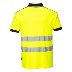 PORTWEST Poloshirt Hi-vis Gul/Sort T180 (REST)