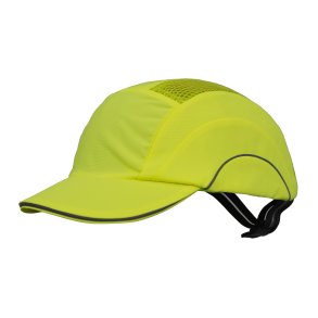 JSP Hardcap A1 + Bump Cap, 5cm skygge, Hi-Vis Gul