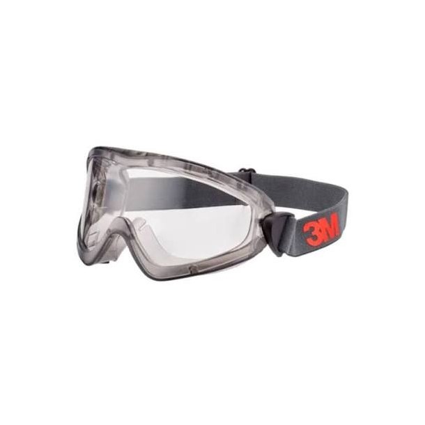 3M goggles i 2890-serien, forseglet, Scotchgard anti-dug/anti-ridse coating (K&N), klar linse, 2891S-SGAF