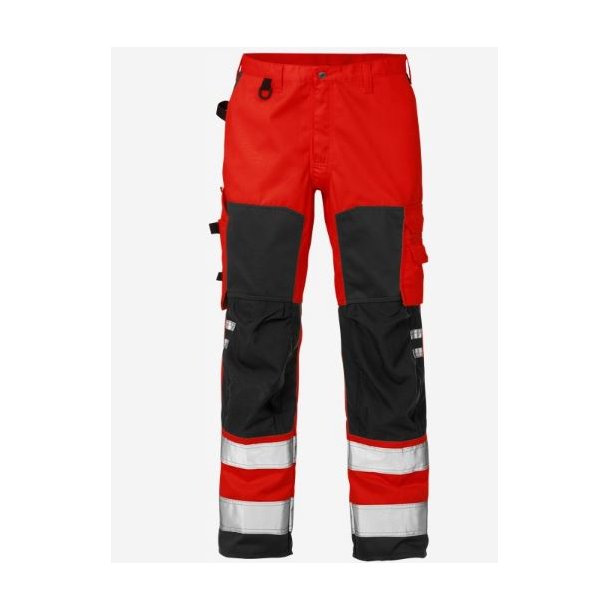 Fristads Arbejdsbukser 100975 Rød Hi-vis (REST)