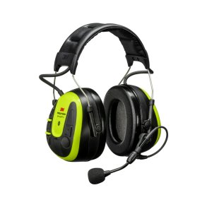 3M PELTOR WS ALERT X-headset, klart gule skaller, sikkerhedshjelm-monteret, kompatibel med mobilapp, MRX21P3E4WS6