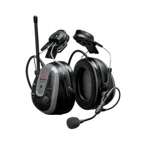 3M PELTOR WS ALERT XP  Headset, Bluetooth®, FM-radio, gr, hjelmmontering, MRX21P3E5WS6