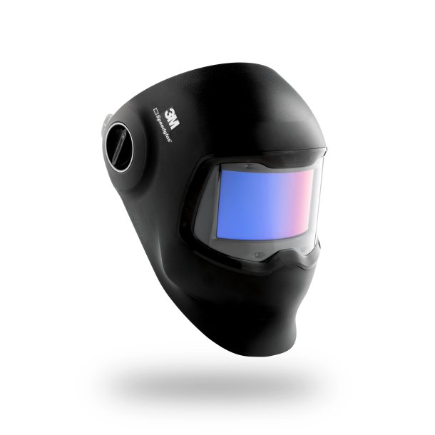 3M Speedglas-svejseskrm G5-02 med buet svejsekassette, hovedbjle, rengringsklud og -pose, 621120