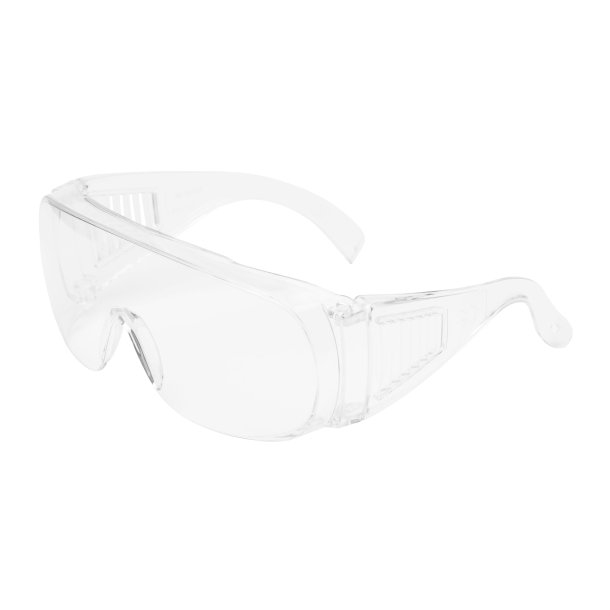3M Visitor beskyttelsesbriller, der kan bres over almindelige briller, klar linse, 71448-00001