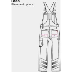 ENGEL Cargo overall Blue Ink/Gul 3870-217