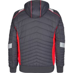 ENGEL Cargo quiltet jakke Grå/Rød 1870-224