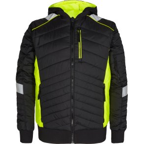 ENGEL Cargo quiltet jakke Sort/Gul 1870-224