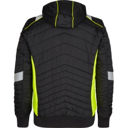 ENGEL Cargo quiltet jakke Sort/Gul 1870-224