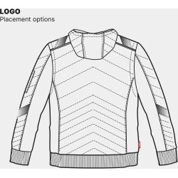 ENGEL Cargo quiltet jakke Sort/Gul 1870-224