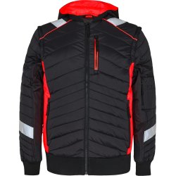 ENGEL Cargo quiltet jakke Sort/Rd 1870-224