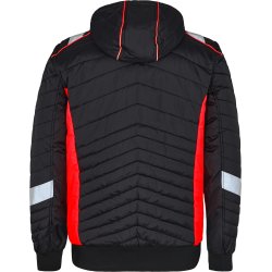 ENGEL Cargo quiltet jakke Sort/Rd 1870-224