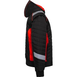 ENGEL Cargo quiltet jakke Sort/Rd 1870-224