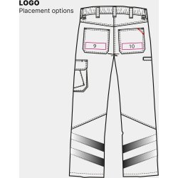 ENGEL Cargo servicebukser med refleks Blue Ink 2872-217