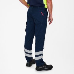ENGEL Cargo servicebukser med refleks Blue Ink 2872-217