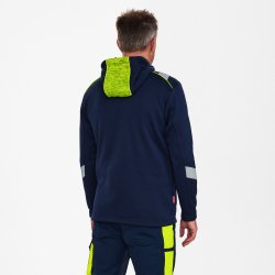 ENGEL Cargo strik cardigan Blue Ink/Gul 8870-256