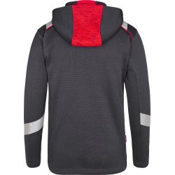 ENGEL Cargo strik cardigan Grå/Rød 8870-256
