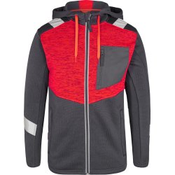 ENGEL Cargo strik cardigan Grå/Rød 8870-256