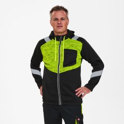 ENGEL Cargo strik cardigan Sort/Gul 8870-256