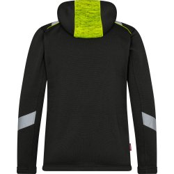 ENGEL Cargo strik cardigan Sort/Gul 8870-256